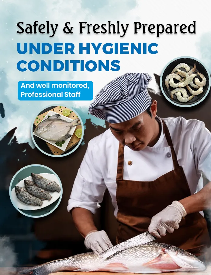 Variety of Fresh and Frozen Fish - Mobile Banner